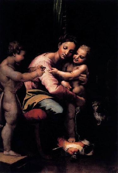 Giulio Romano Virgin and Child with the Infant St John oil painting image